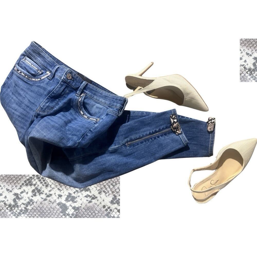 White House Black Market Skinny Jeans Ankle Zip